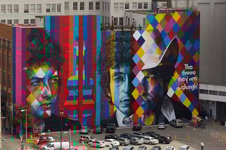 Bob Dylan Mural by Eduardo Kobra